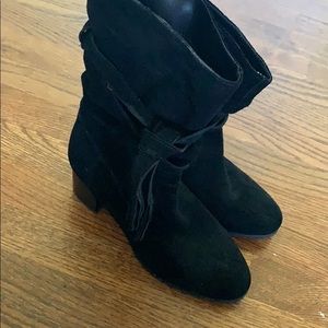 Black heel boots